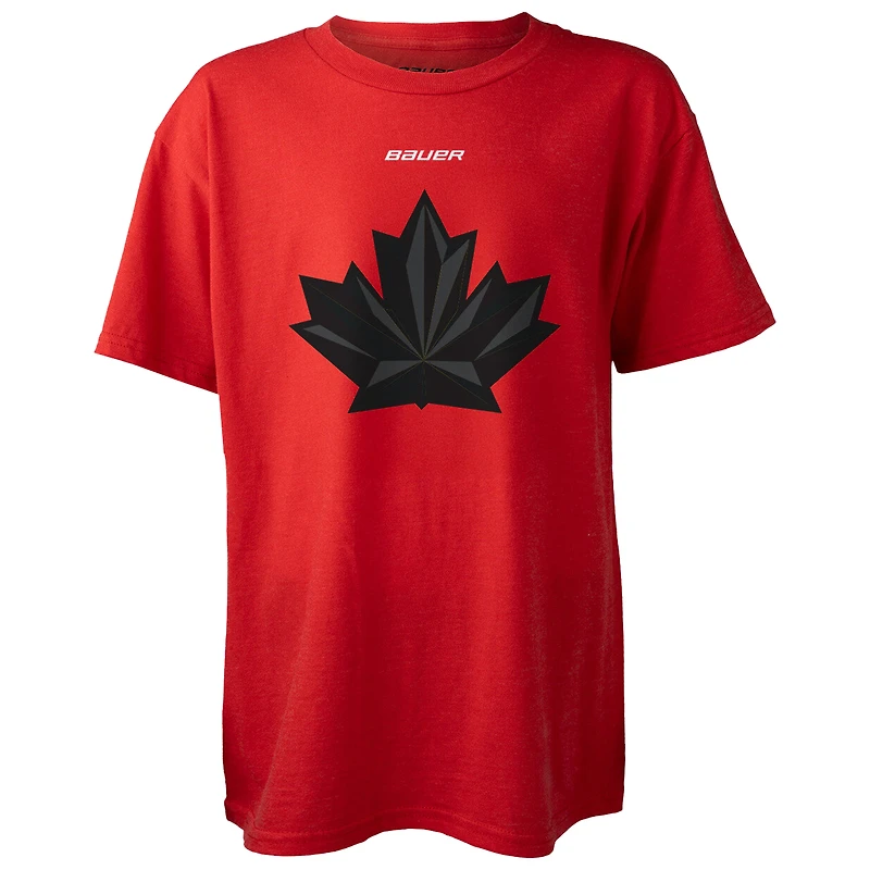 T-shirt Nick Suzuki rouge Hockey Canada 2026 pour jeunes, avec nom et numéro