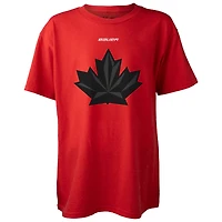 T-shirt Nick Suzuki rouge Hockey Canada 2026 pour jeunes, avec nom et numéro