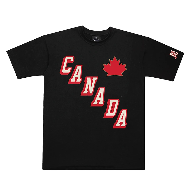T-shirt poids lourd Youth Peace Collective Black Hockey Canada