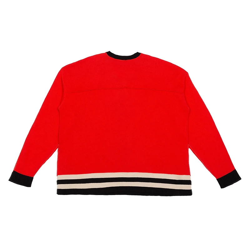 Maillot à manches longues en tricot pour jeunes de Hockey Canada V138447 TMCanW SP26 PC SWTYTHCRC HCN27-1400KY-RD