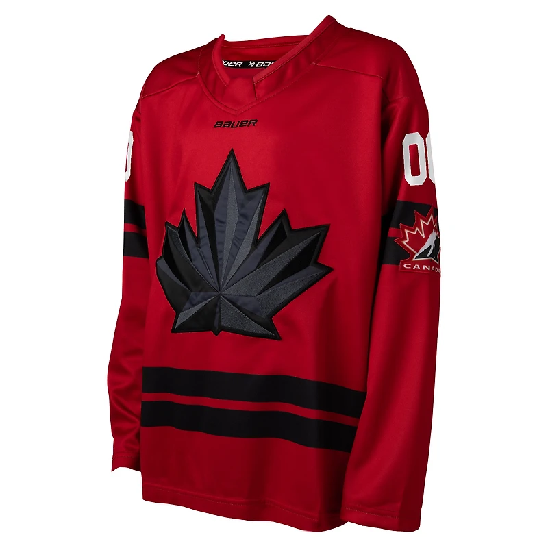 Youth  Red Hockey Canada 2026 Replica Custom Jersey