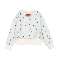 Youth SPORTS CLUB ATELIER  Light Blue Hockey Canada Fleece Sweatshirt