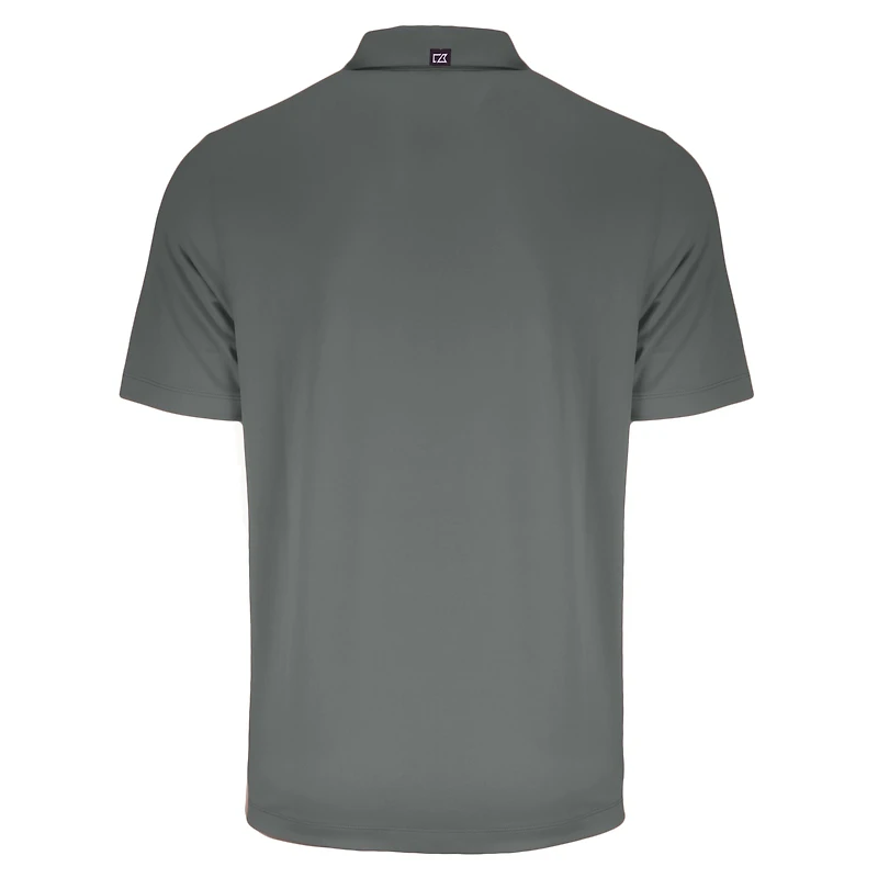 Men's Cutter & Buck Heather Black Holy Cross Crusaders Big Tall Forge Eco Stretch Recycled Polo