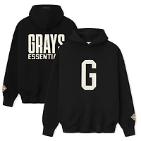 Men's Black Homestead Grays Fear of God x Negro Leagues Baseball Museum Fleece Pullover Hoodie