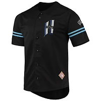 Men's Stitches Black Homestead Grays Button-Down Jersey