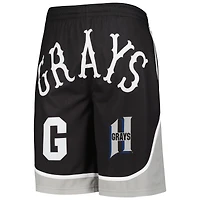 Short Stitches noir Homestead gris pour homme