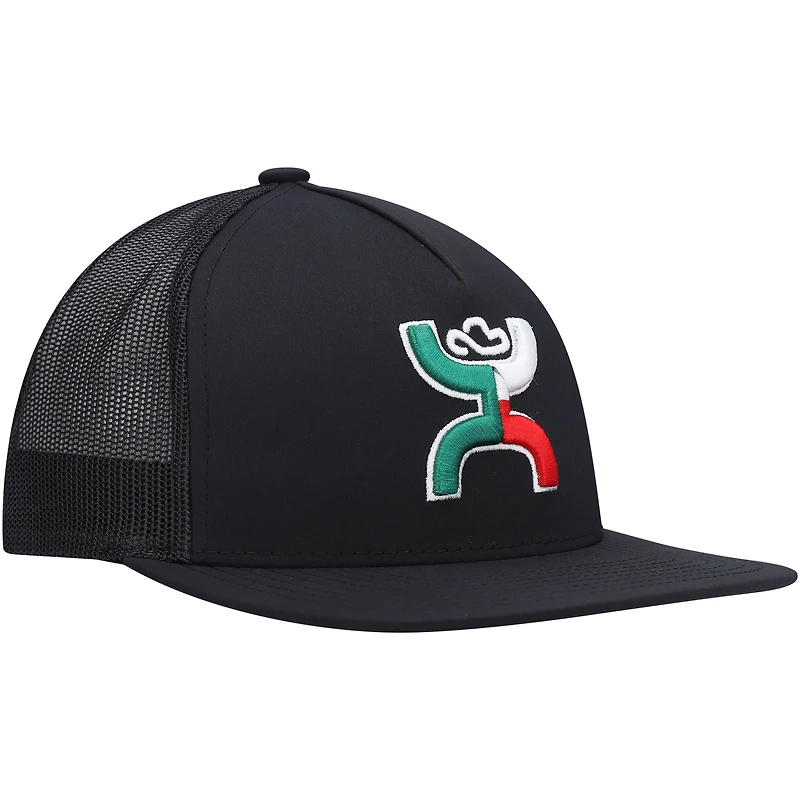Casquette HOOey Boquillas Trucker Snapback noire pour homme
