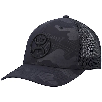 Men's HOOey Black O-Classic Trucker Snapback Hat
