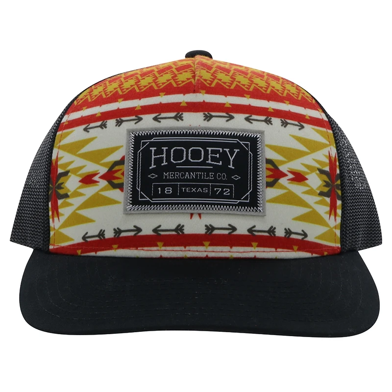 Casquette réglable HOOey crème/noir Mercantile Trucker pour hommes