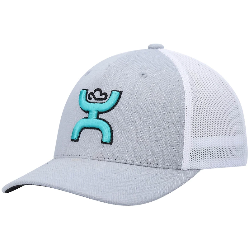 Casquette HOOey Coach Flex pour hommes, gris/blanc