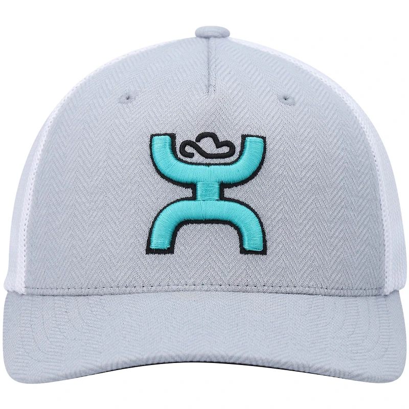 Casquette HOOey Coach Flex pour hommes, gris/blanc