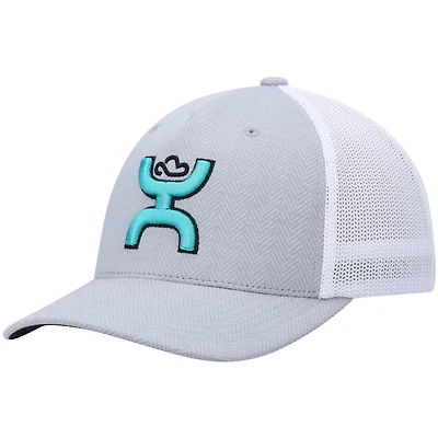 Casquette HOOey Coach Flex pour hommes, gris/blanc