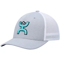 Casquette HOOey Coach Flex pour hommes, gris/blanc