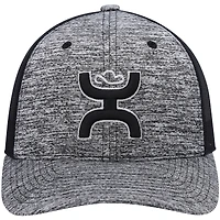 Men's HOOey Heathered Gray/Black Sterling Trucker Snapback Hat