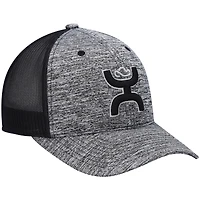 Men's HOOey Heathered Gray/Black Sterling Trucker Snapback Hat
