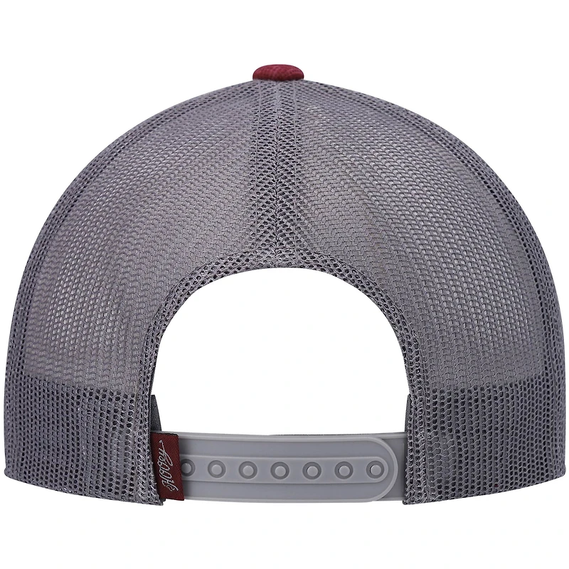 Men's HOOey Maroon/Gray Sterling Trucker Snapback Hat