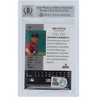 Andy Pettitte Houston Astros Autographed 2005 Donruss Leaf Century Collection Fabric Position Relic #195 #/250 Beckett Fanatics Witnessed Authenticated 10 Card