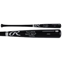 Brice Matthews Houston Astros Autographed Black Rawlings Pro Bat with "MLB Debut 7/11/25" Inscription