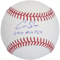 Baseball autographié par Cam Smith des Astros de Houston avec l'inscription « 2024 #14 Pick »