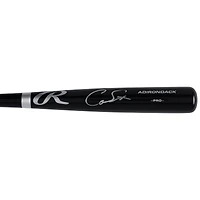 Batte de baseball professionnelle noire autographiée par Cam Smith des Houston Astros