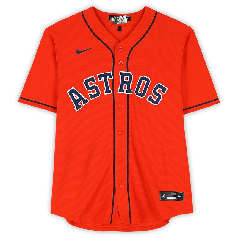 Maillot Nike orange autographié par Cam Smith des Astros de Houston