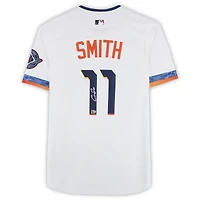 Maillot réplique Nike City Connect blanc autographié de Cam Smith, Houston Astros, collection 2025