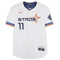 Maillot réplique Nike City Connect blanc autographié de Cam Smith, Houston Astros, collection 2025