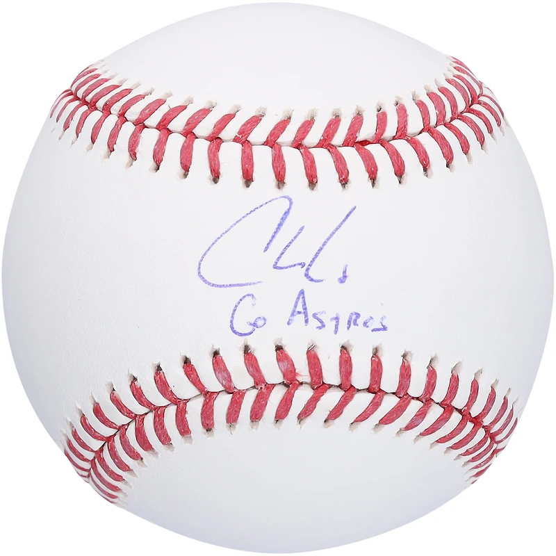Christian Walker, joueur de baseball autographié par les Astros de Houston, avec l'inscription « Go Astros »