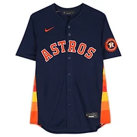 Maillot réplique Nike City Connect bleu marine autographié par Christian Walker des Astros de Houston