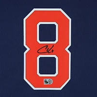 Maillot réplique Nike City Connect bleu marine autographié par Christian Walker des Astros de Houston