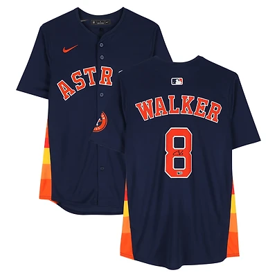 Christian Walker Houston Astros Autographed Navy Nike City Connect Replica Jersey  