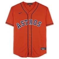 Maillot réplique Nike orange autographié par Christian Walker des Astros de Houston avec inscription « 3x GG »