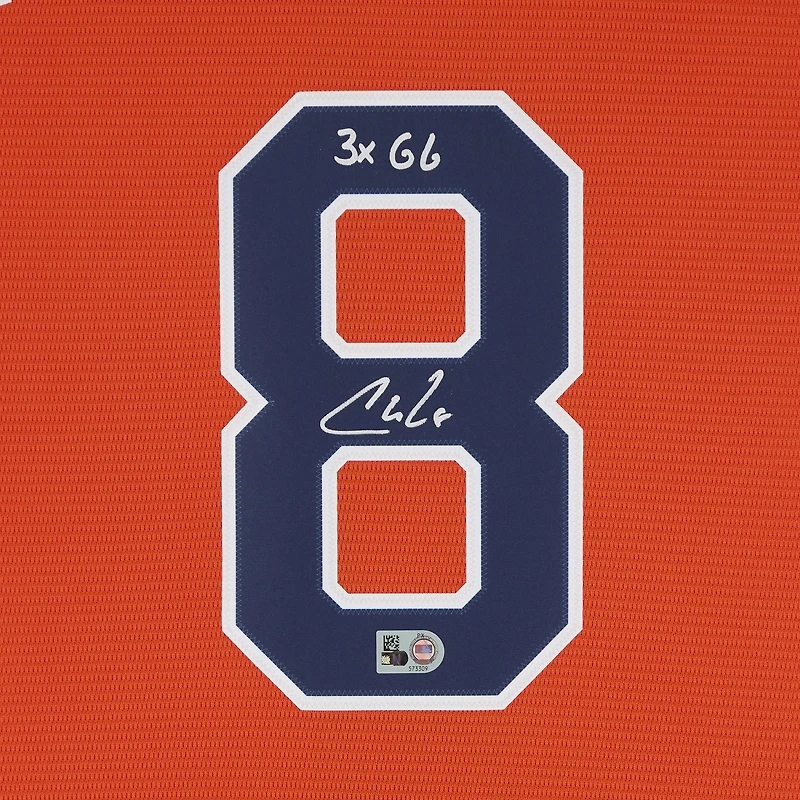 Christian Walker Houston Astros Autographed Orange Nike Replica Jersey with "3x GG" Inscription 