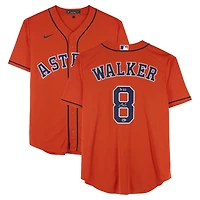 Christian Walker Houston Astros Autographed Orange Nike Replica Jersey with "3x GG" Inscription 