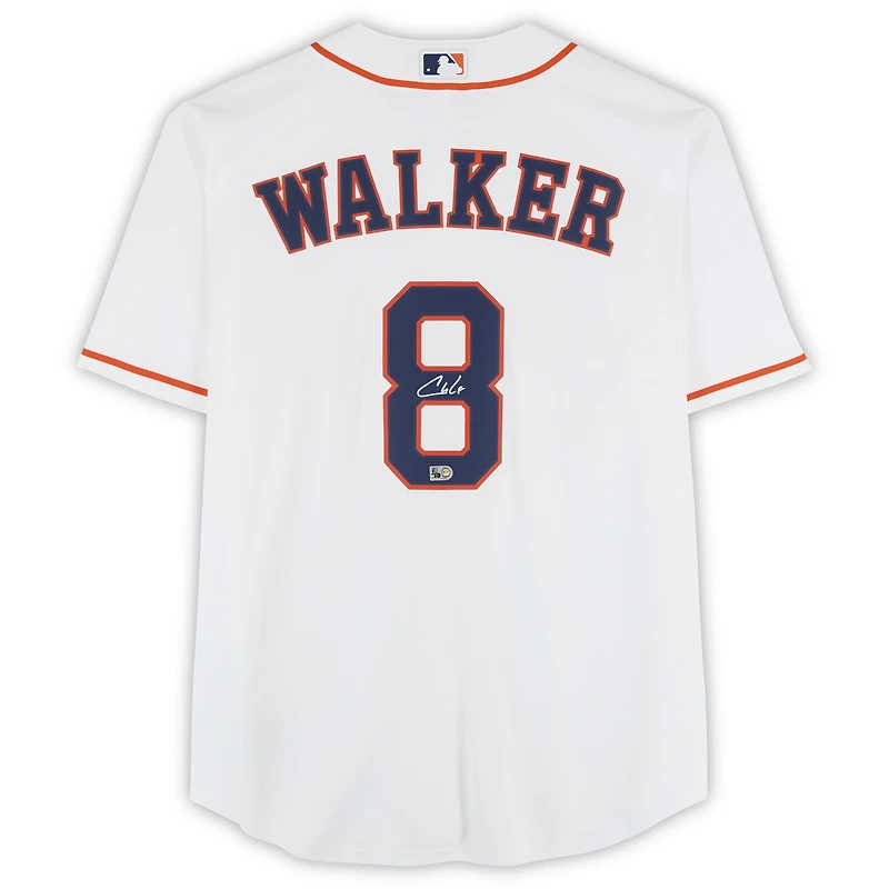 Maillot réplique blanc Nike autographié de Christian Walker, Houston Astros