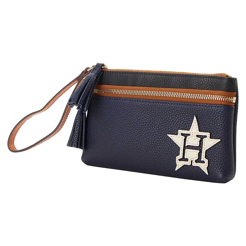 Dooney & Bourke Houston Astros Infield Double-Zip Wristlet