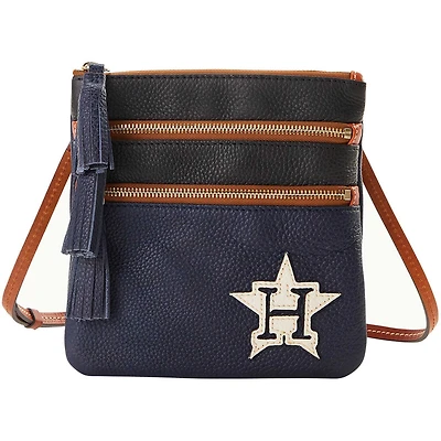 Dooney & Bourke Houston Astros Infield Sac à bandoulière à triple fermeture éclair