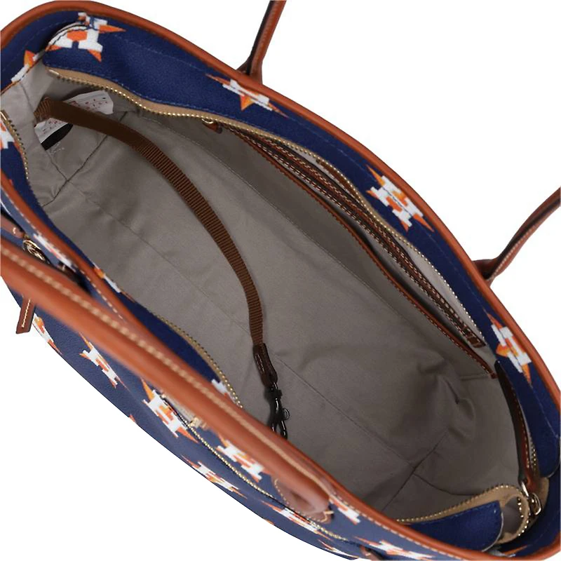 Dooney & Bourke Houston Astros Sac fourre-tout à monogramme sportif