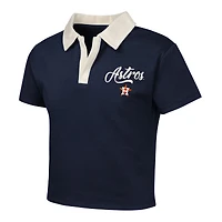 Girls Youth Navy Houston Astros Base Trainer Johnny Polo and Skort Set