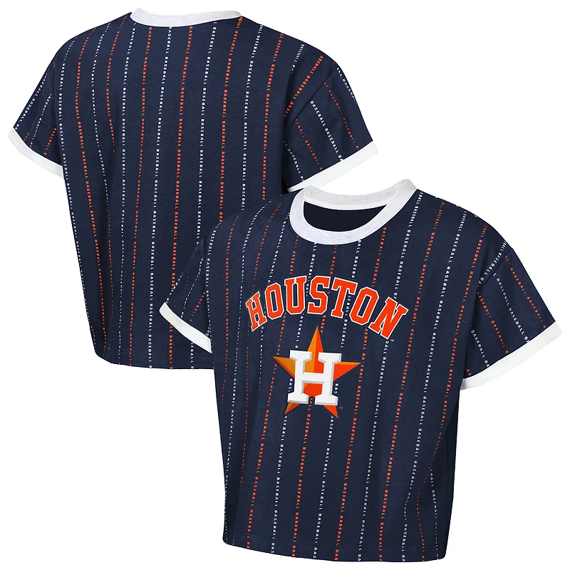 T-shirt tendance Outerstuff bleu marine Houston Astros pour jeunes filles
