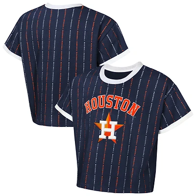 T-shirt tendance Outerstuff bleu marine Houston Astros pour jeunes filles