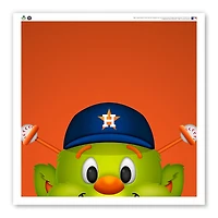 Houston Astros 12" x 12" Orbite Affiche Imprimer