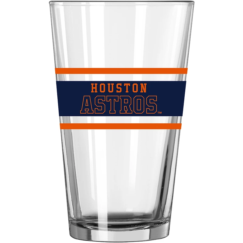 Astros de Houston 16 oz. Verre à pinte à rayures