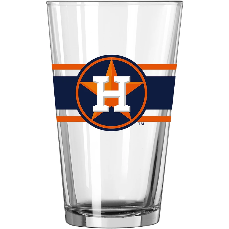 Astros de Houston 16 oz. Verre à pinte à rayures