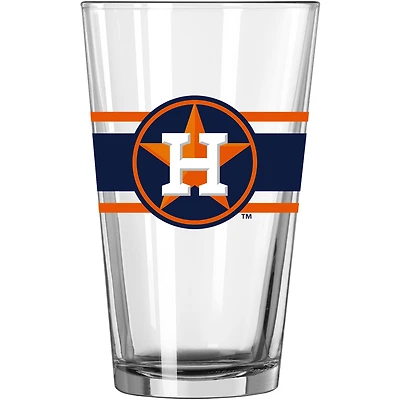 Astros de Houston 16 oz. Verre à pinte à rayures