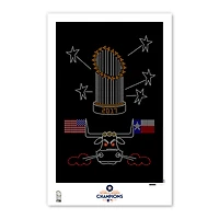 Houston Astros 2017 World Series Champions 11'' x 17'' Minimalist Poster Art Print