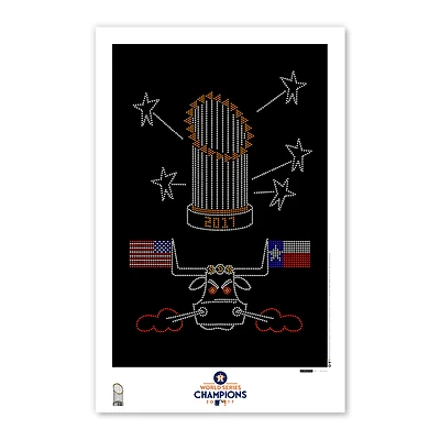 Houston Astros 2017 World Series Champions 11'' x 17'' Minimalist Poster Art Print