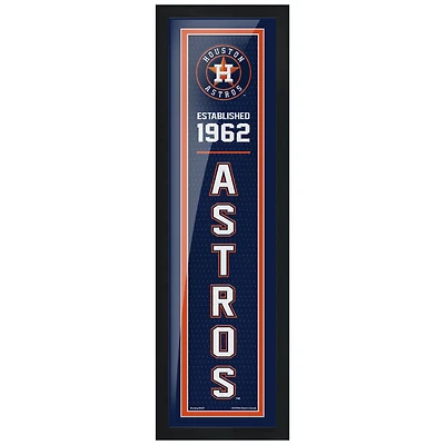 Houston Astros - 6'' x 22'' Established Framed Artwork