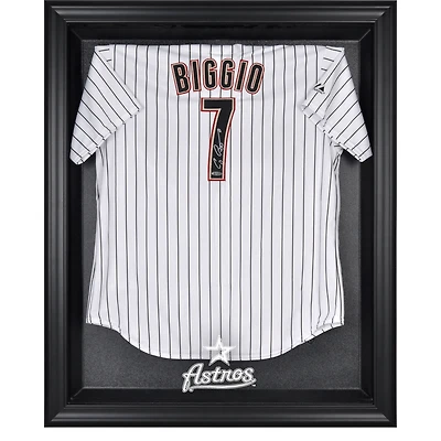 Vitrine de présentation du maillot avec logo encadré noir des Astros de Houston