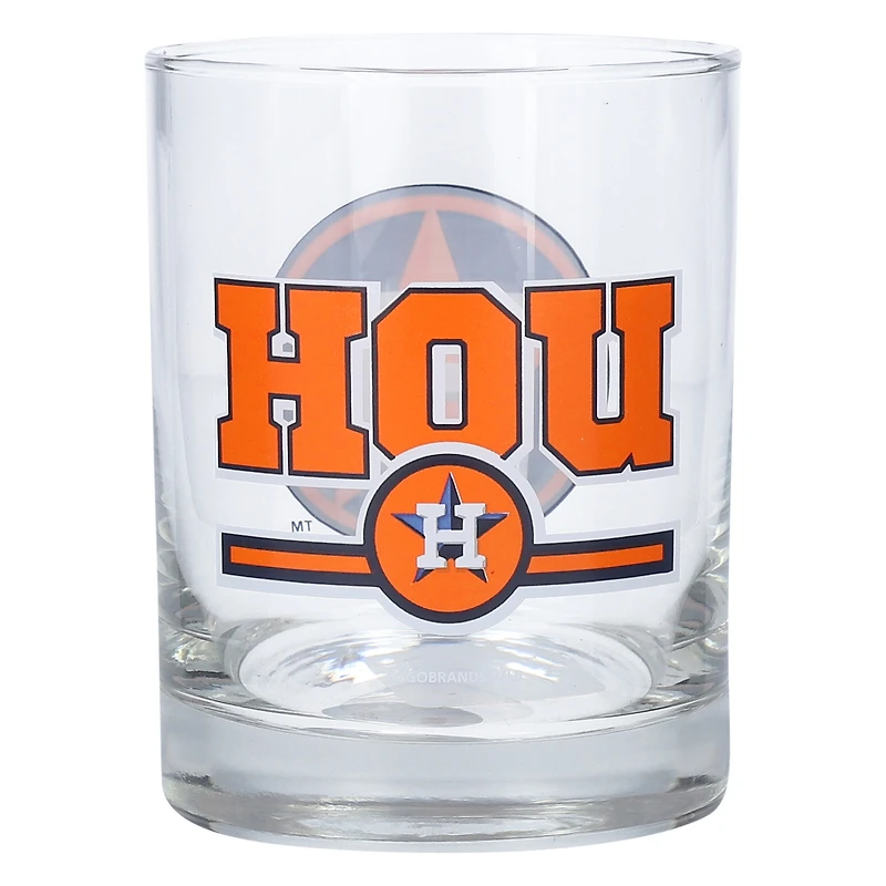Houston Astros Letterman 14 oz. Verre de roches